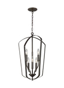 Generation Lighting - 5134906-710 - Six Light Hall / Foyer Pendant - Romee - Bronze