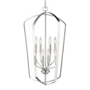 Generation Lighting - 5134908-962 - Eight Light Hall / Foyer Pendant - Romee - Brushed Nickel