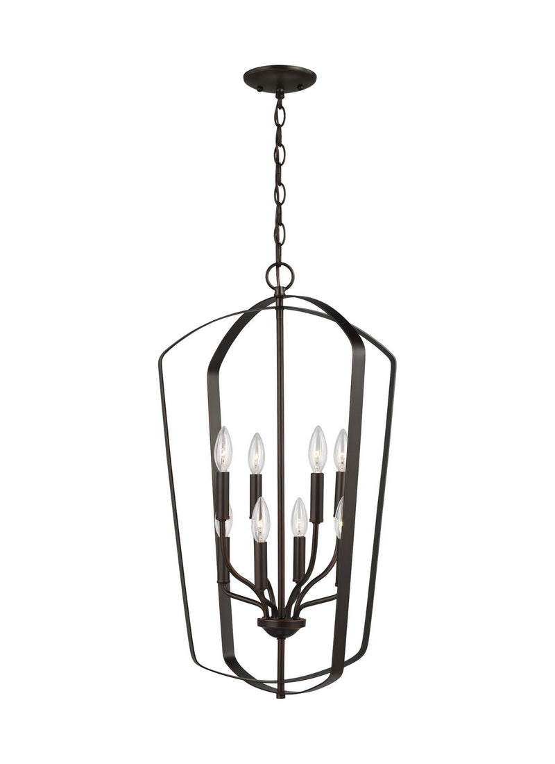 Generation Lighting. - 5134908EN-710 - Eight Light Hall / Foyer - Romee - Bronze