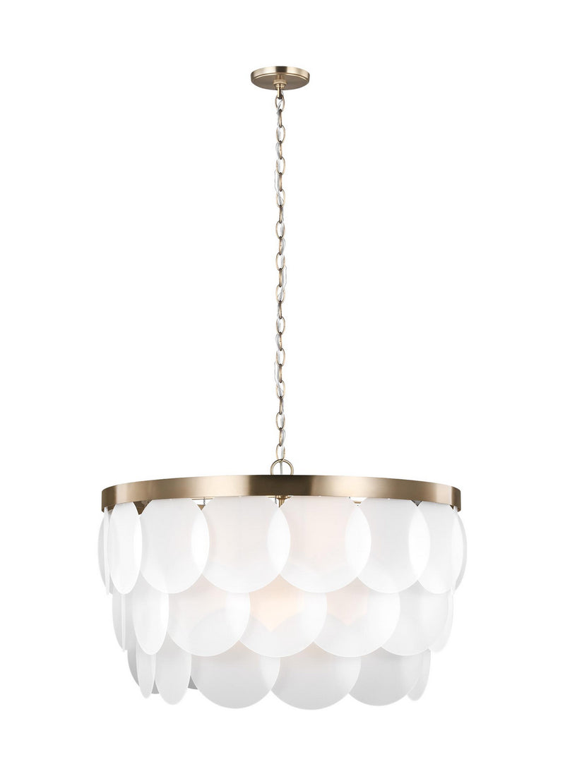 Visual Comfort Studio - 5202508EN-848 - Eight Light Pendant - Mellita - Satin Brass