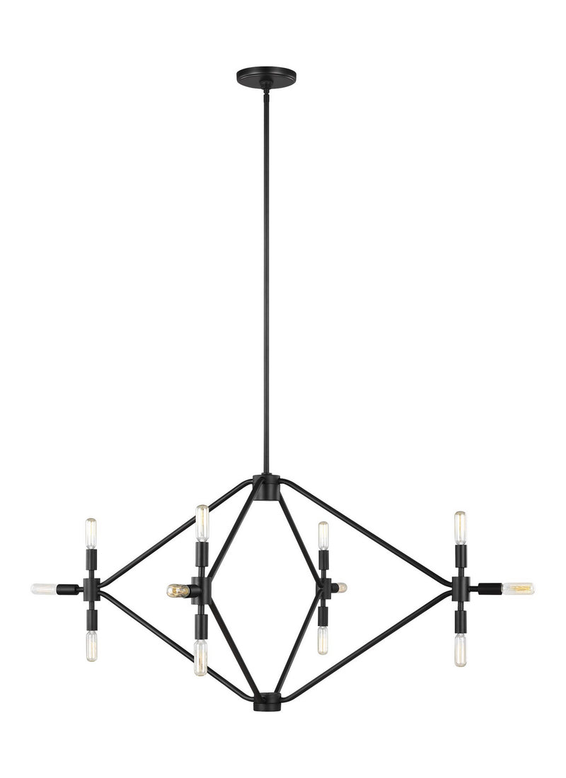 Visual Comfort Studio - 5206712EN-112 - 12 Light Chandelier - Wyn - Midnight Black