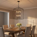 Generation Lighting - 5315008-112 - Eight Light Hall / Foyer - Perryton - Midnight Black