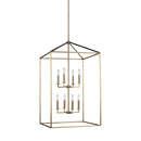 Generation Lighting - 5315008-848 - Eight Light Hall / Foyer Pendant - Perryton - Satin Brass