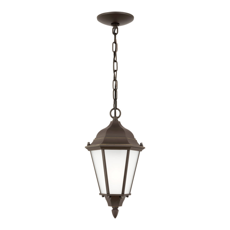 One Light Outdoor Pendant<br /><span style="color:#4AB0CE;">Entrega: 4-10 dias en USA</span><br /><span style="color:#4AB0CE;font-size:60%;">PREGUNTE POR ENTREGA EN PANAMA</span><br />Collection: Bakersville<br />Finish: Antique Bronze