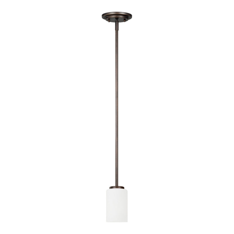 Generation Lighting - 61160EN3-710 - One Light Mini-Pendant - Oslo - Bronze