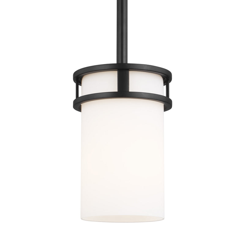 Generation Lighting - 6121601-112 - One Light Mini-Pendant - Robie - Midnight Black