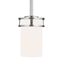 One Light Mini-Pendant<br /><span style="color:#4AB0CE;">Entrega: 4-10 dias en USA</span><br /><span style="color:#4AB0CE;font-size:60%;">PREGUNTE POR ENTREGA EN PANAMA</span><br />Collection: Robie<br />Finish: Brushed Nickel