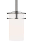Generation Lighting - 6121601EN3-962 - One Light Mini-Pendant - Robie - Brushed Nickel