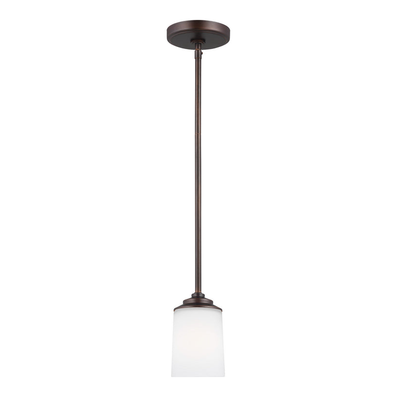 Generation Lighting - 6130701-710 - One Light Mini-Pendant - Kemal - Bronze