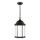 One Light Outdoor Pendant<br /><span style="color:#4AB0CE;">Entrega: 4-10 dias en USA</span><br /><span style="color:#4AB0CE;font-size:60%;">PREGUNTE POR ENTREGA EN PANAMA</span><br />Collection: Sevier<br />Finish: Black