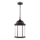 One Light Outdoor Pendant<br /><span style="color:#4AB0CE;">Entrega: 4-10 dias en USA</span><br /><span style="color:#4AB0CE;font-size:60%;">PREGUNTE POR ENTREGA EN PANAMA</span><br />Collection: Sevier<br />Finish: Antique Bronze