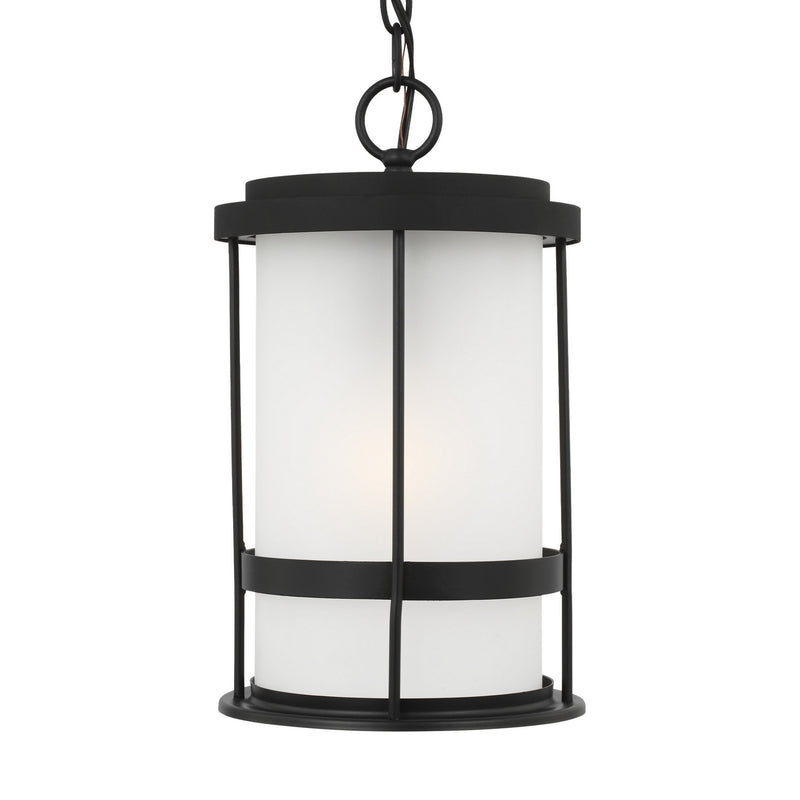 Generation Lighting. - 6290901-12 - One Light Outdoor Pendant - Wilburn - Black