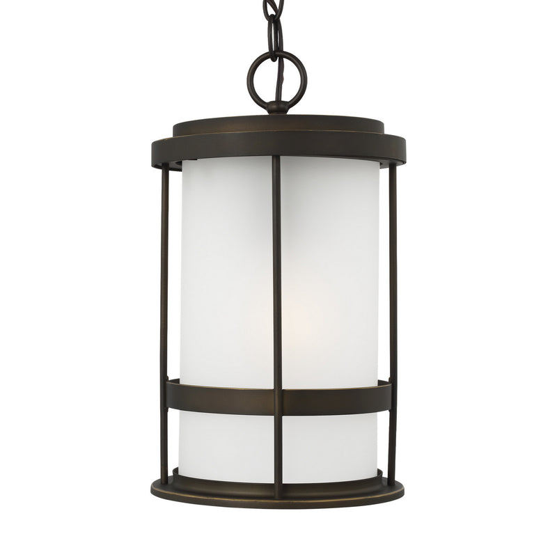 Generation Lighting. - 6290901-71 - One Light Outdoor Pendant - Wilburn - Antique Bronze