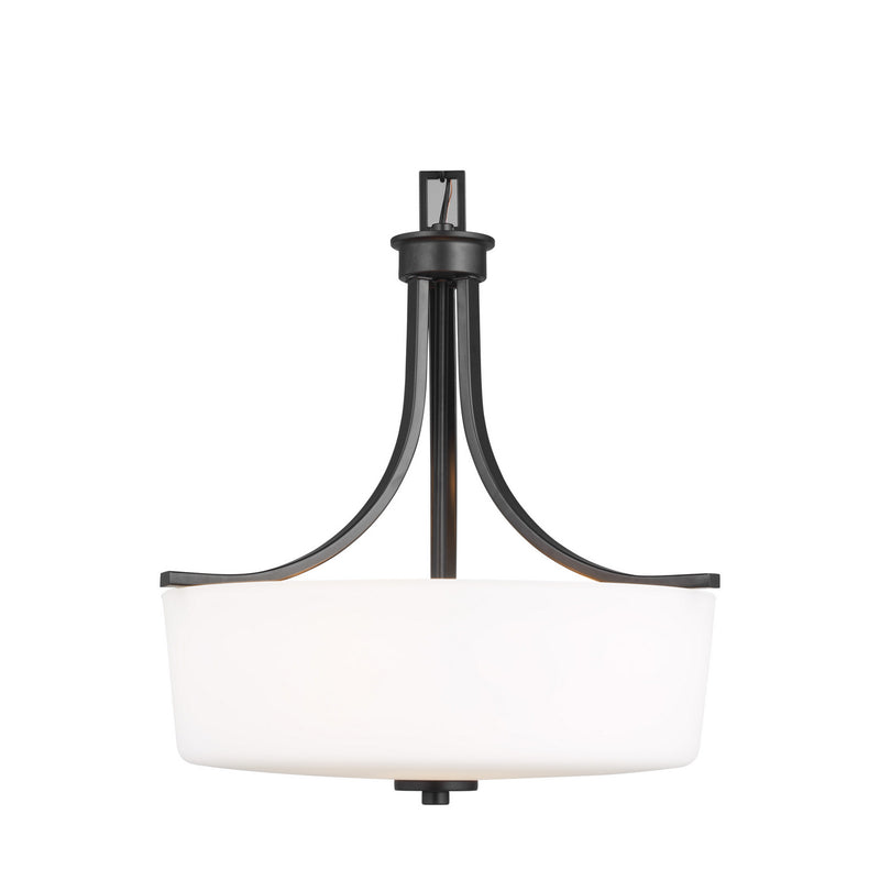 Three Light Pendant<br /><span style="color:#4AB0CE;">Entrega: 4-10 dias en USA</span><br /><span style="color:#4AB0CE;font-size:60%;">PREGUNTE POR ENTREGA EN PANAMA</span><br />Collection: Kemal<br />Finish: Midnight Black