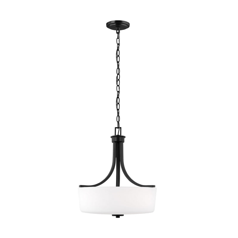Three Light Pendant<br /><span style="color:#4AB0CE;">Entrega: 4-10 dias en USA</span><br /><span style="color:#4AB0CE;font-size:60%;">PREGUNTE POR ENTREGA EN PANAMA</span><br />Collection: Kemal<br />Finish: Midnight Black