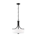 Three Light Pendant<br /><span style="color:#4AB0CE;">Entrega: 4-10 dias en USA</span><br /><span style="color:#4AB0CE;font-size:60%;">PREGUNTE POR ENTREGA EN PANAMA</span><br />Collection: Kemal<br />Finish: Midnight Black