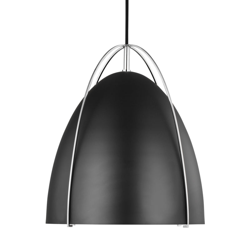 Visual Comfort Studio - 6551701-05 - One Light Pendant - Norman - Chrome