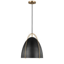 One Light Pendant<br /><span style="color:#4AB0CE;">Entrega: 4-10 dias en USA</span><br /><span style="color:#4AB0CE;font-size:60%;">PREGUNTE POR ENTREGA EN PANAMA</span><br />Collection: Norman<br />Finish: Satin Brass
