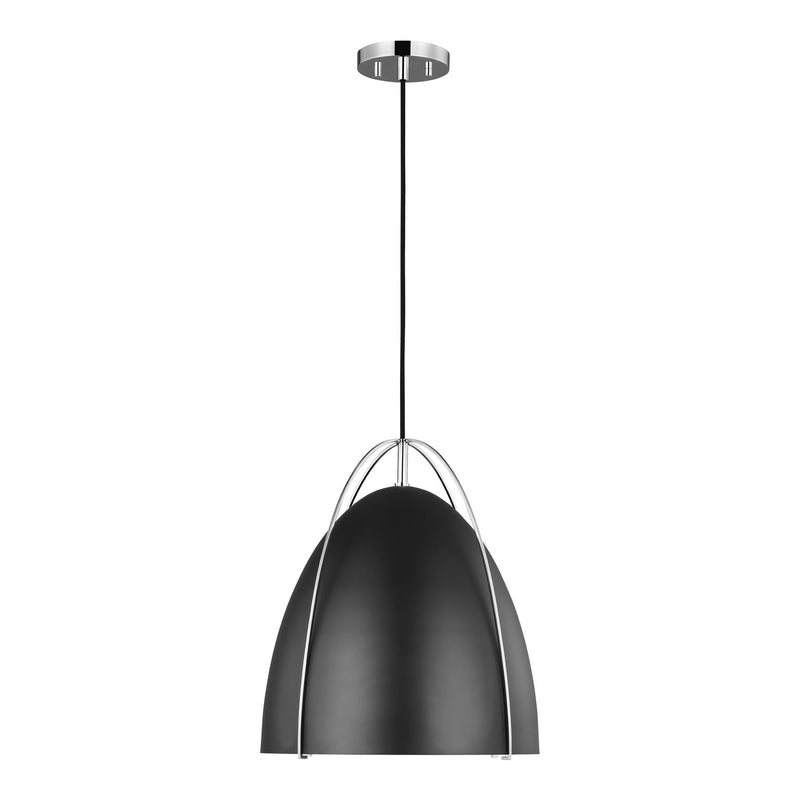 Visual Comfort Studio - 6551701EN3-05 - One Light Pendant - Norman - Chrome