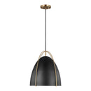 Visual Comfort Studio - 6551701EN3-848 - One Light Pendant - Norman - Satin Brass