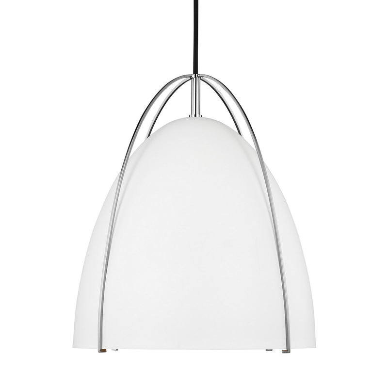 Visual Comfort Studio - 6551801-05 - One Light Pendant - Norman - Chrome