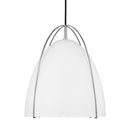 One Light Pendant<br /><span style="color:#4AB0CE;">Entrega: 4-10 dias en USA</span><br /><span style="color:#4AB0CE;font-size:60%;">PREGUNTE POR ENTREGA EN PANAMA</span><br />Collection: Norman<br />Finish: Chrome