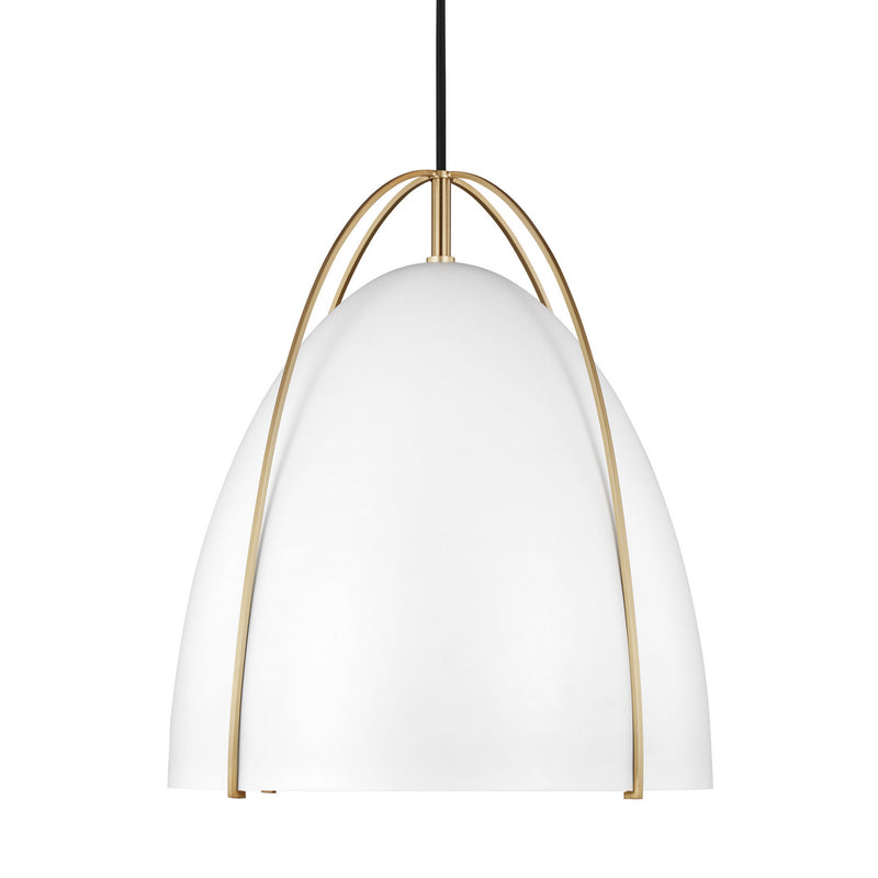 Visual Comfort Studio - 6551801-848 - One Light Pendant - Norman - Satin Brass