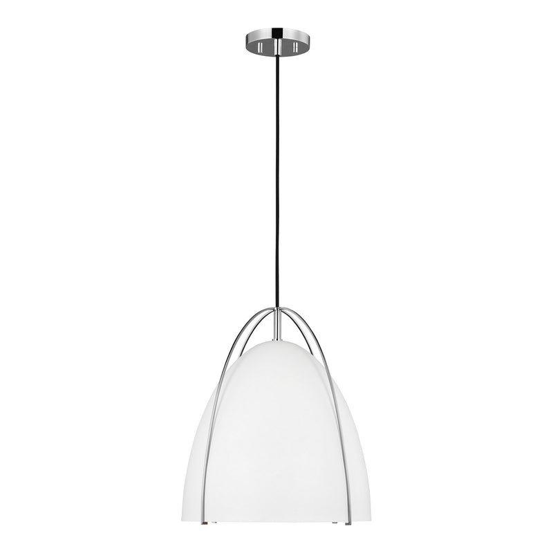 Visual Comfort Studio - 6551801EN3-05 - One Light Pendant - Norman - Chrome