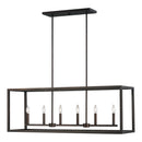 Generation Lighting - 6634506-710 - Six Light Island Pendant - Moffet Street - Bronze