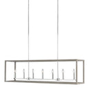 Generation Lighting - 6634507-872 - Seven Light Island Pendant - Moffet Street - Washed Pine