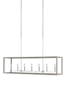 Generation Lighting - 6634507EN-872 - Seven Light Island Pendant - Moffet Street - Washed Pine