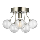 Visual Comfort Studio - 7714301-962 - One Light Semi-Flush Mount - Bronzeville - Brushed Nickel