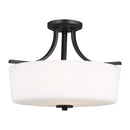 Three Light Semi-Flush Mount<br /><span style="color:#4AB0CE;">Entrega: 4-10 dias en USA</span><br /><span style="color:#4AB0CE;font-size:60%;">PREGUNTE POR ENTREGA EN PANAMA</span><br />Collection: Kemal<br />Finish: Midnight Black