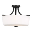 Three Light Semi-Flush Mount<br /><span style="color:#4AB0CE;">Entrega: 4-10 dias en USA</span><br /><span style="color:#4AB0CE;font-size:60%;">PREGUNTE POR ENTREGA EN PANAMA</span><br />Collection: Kemal<br />Finish: Midnight Black