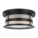 Generation Lighting - 7890902-12 - Two Light Outdoor Flush Mount - Wilburn - Black