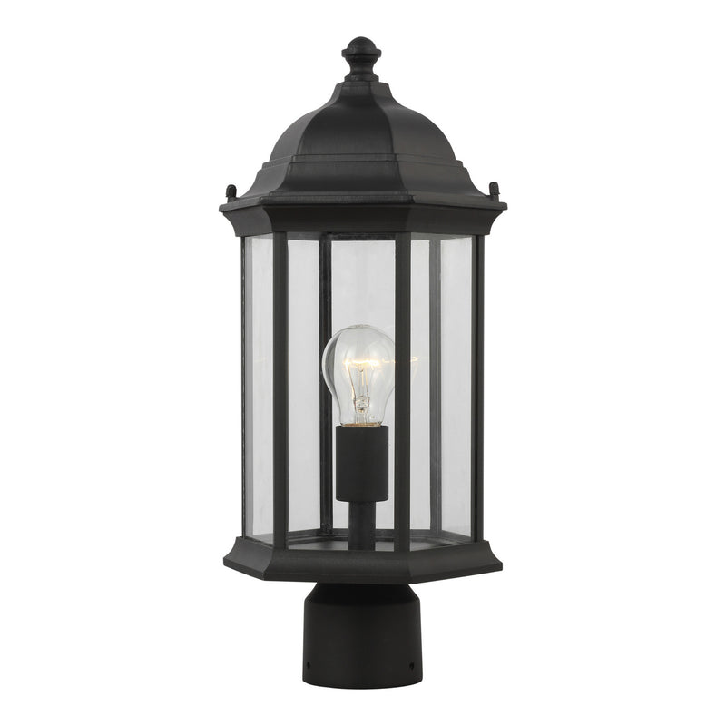 Generation Lighting - 8238601-12 - One Light Outdoor Post Lantern - Sevier - Black