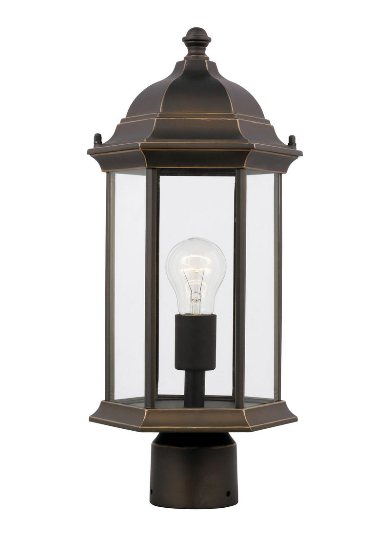 Generation Lighting - 8238651EN3-71 - One Light Outdoor Post Lantern - Sevier - Antique Bronze