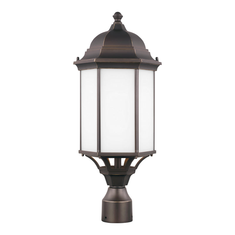 Generation Lighting - 8238751-71 - One Light Outdoor Post Lantern - Sevier - Antique Bronze