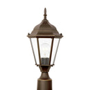 One Light Outdoor Post Lantern<br /><span style="color:#4AB0CE;">Entrega: 4-10 dias en USA</span><br /><span style="color:#4AB0CE;font-size:60%;">PREGUNTE POR ENTREGA EN PANAMA</span><br />Collection: Bakersville<br />Finish: Antique Bronze