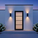 Visual Comfort Studio - 8313802-12 - Two Light Outdoor Wall Lantern - Outdoor Cylinders - Black