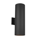 Two Light Outdoor Wall Lantern<br /><span style="color:#4AB0CE;">Entrega: 4-10 dias en USA</span><br /><span style="color:#4AB0CE;font-size:60%;">PREGUNTE POR ENTREGA EN PANAMA</span><br />Collection: Outdoor Cylinders<br />Finish: Black