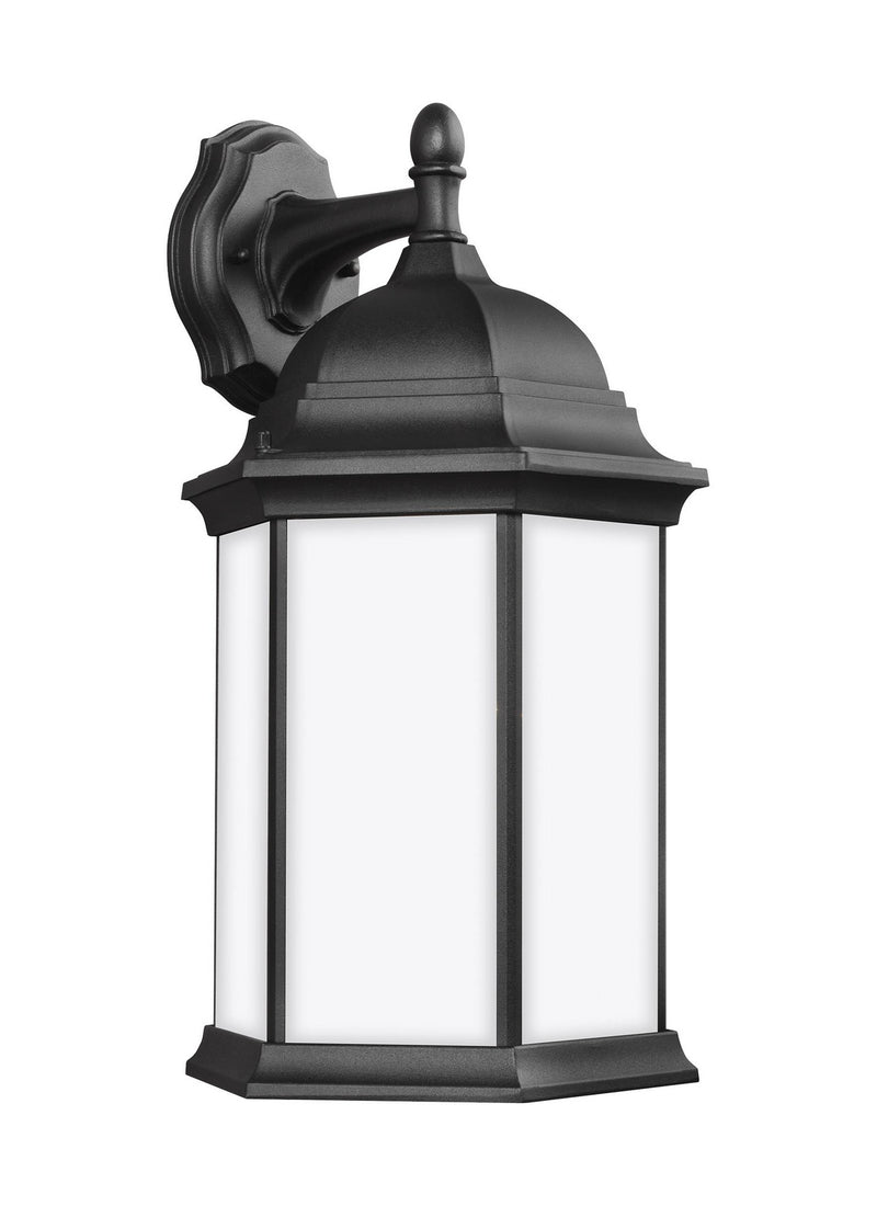 Generation Lighting - 8438751-12 - One Light Outdoor Wall Lantern - Sevier - Black