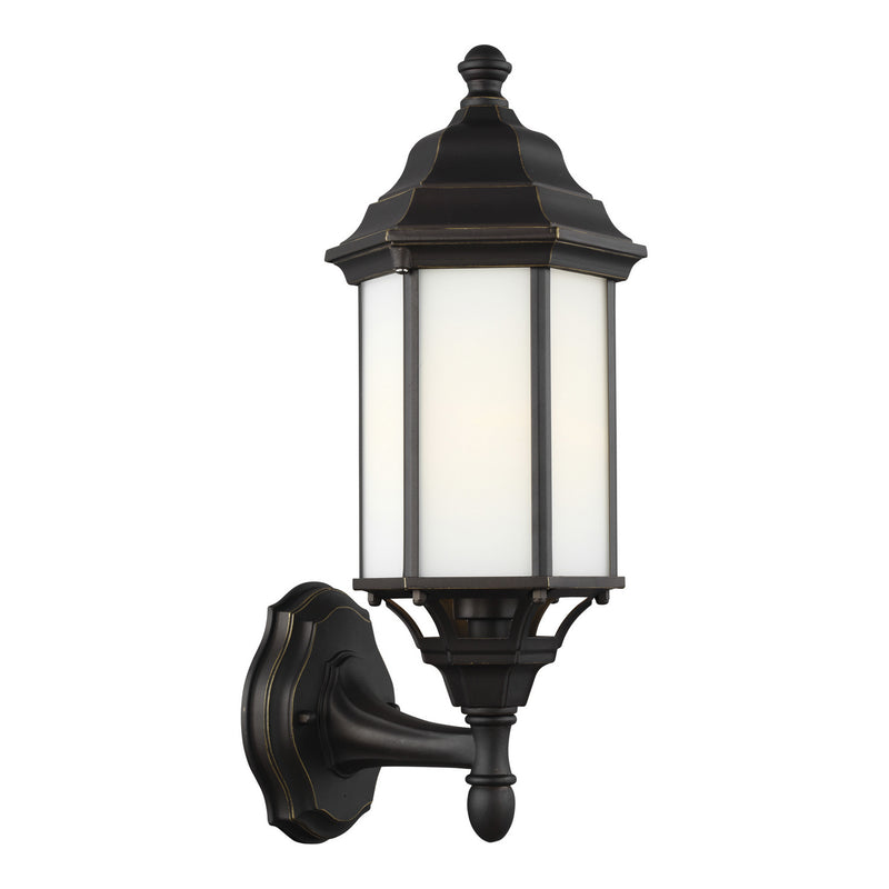 One Light Outdoor Wall Lantern<br /><span style="color:#4AB0CE;">Entrega: 4-10 dias en USA</span><br /><span style="color:#4AB0CE;font-size:60%;">PREGUNTE POR ENTREGA EN PANAMA</span><br />Collection: Sevier<br />Finish: Antique Bronze