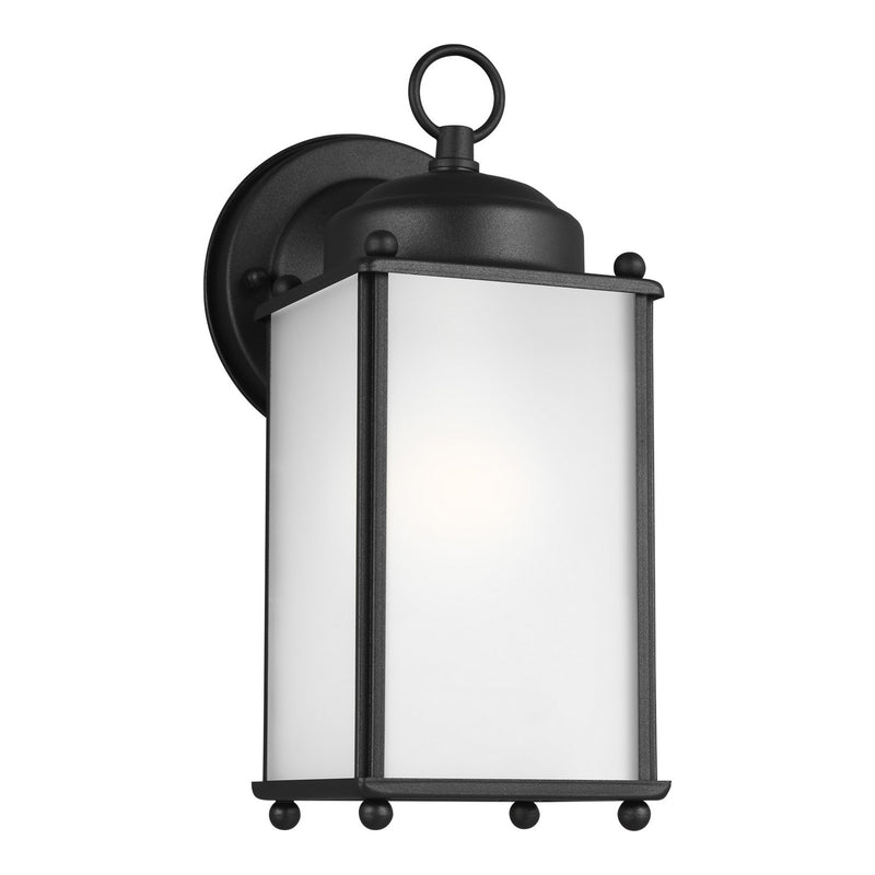 Generation Lighting. - 8593001-12 - One Light Outdoor Wall Lantern - New Castle - Black