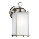 Generation Lighting - 8593001-965 - One Light Outdoor Wall Lantern - New Castle - Antique Brushed Nickel