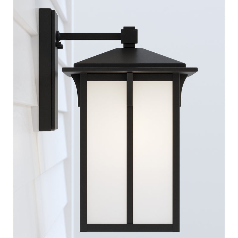 Generation Lighting - 8652701-12 - One Light Outdoor Wall Lantern - Tomek - Black