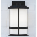 One Light Outdoor Wall Lantern<br /><span style="color:#4AB0CE;">Entrega: 4-10 dias en USA</span><br /><span style="color:#4AB0CE;font-size:60%;">PREGUNTE POR ENTREGA EN PANAMA</span><br />Collection: Wilburn<br />Finish: Black