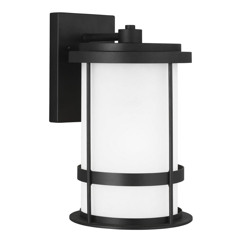 Generation Lighting. - 8690901D-12 - One Light Outdoor Wall Lantern - Wilburn - Black