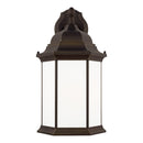 One Light Outdoor Wall Lantern<br /><span style="color:#4AB0CE;">Entrega: 4-10 dias en USA</span><br /><span style="color:#4AB0CE;font-size:60%;">PREGUNTE POR ENTREGA EN PANAMA</span><br />Collection: Sevier<br />Finish: Antique Bronze