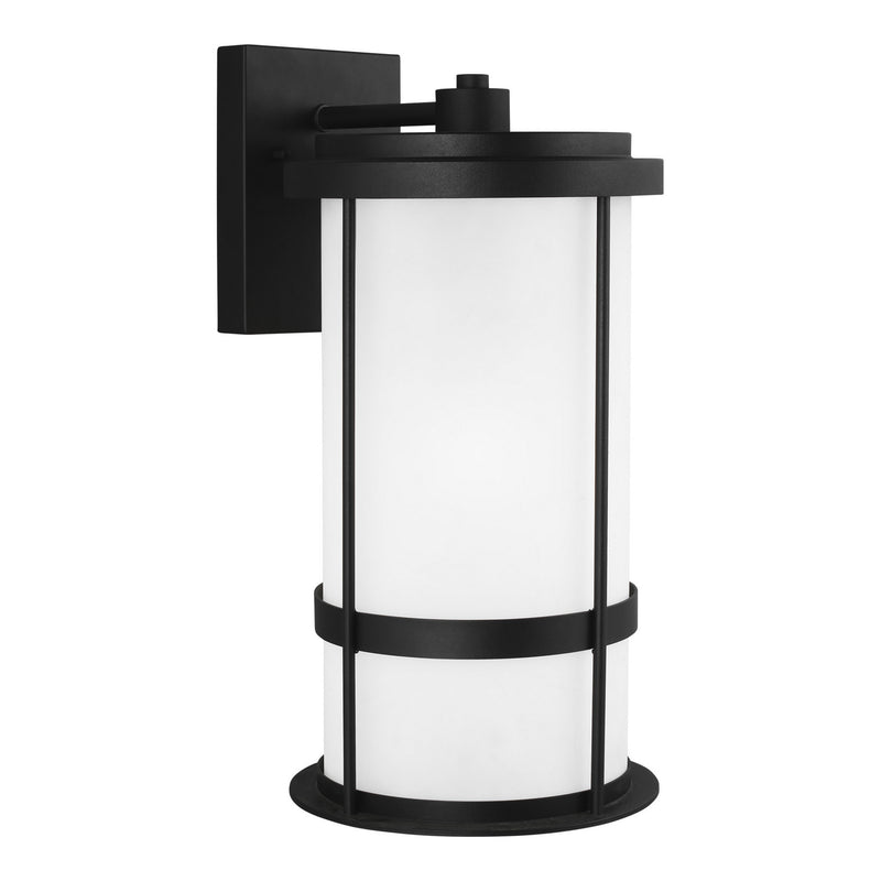 Generation Lighting - 8790901D-12 - One Light Outdoor Wall Lantern - Wilburn - Black